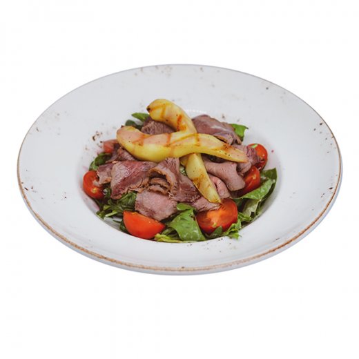 Салат з ростбіфом та грушею